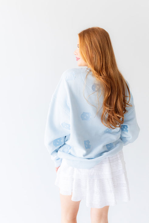 UNC Ritter Repeat Lantern Sleeve Crew